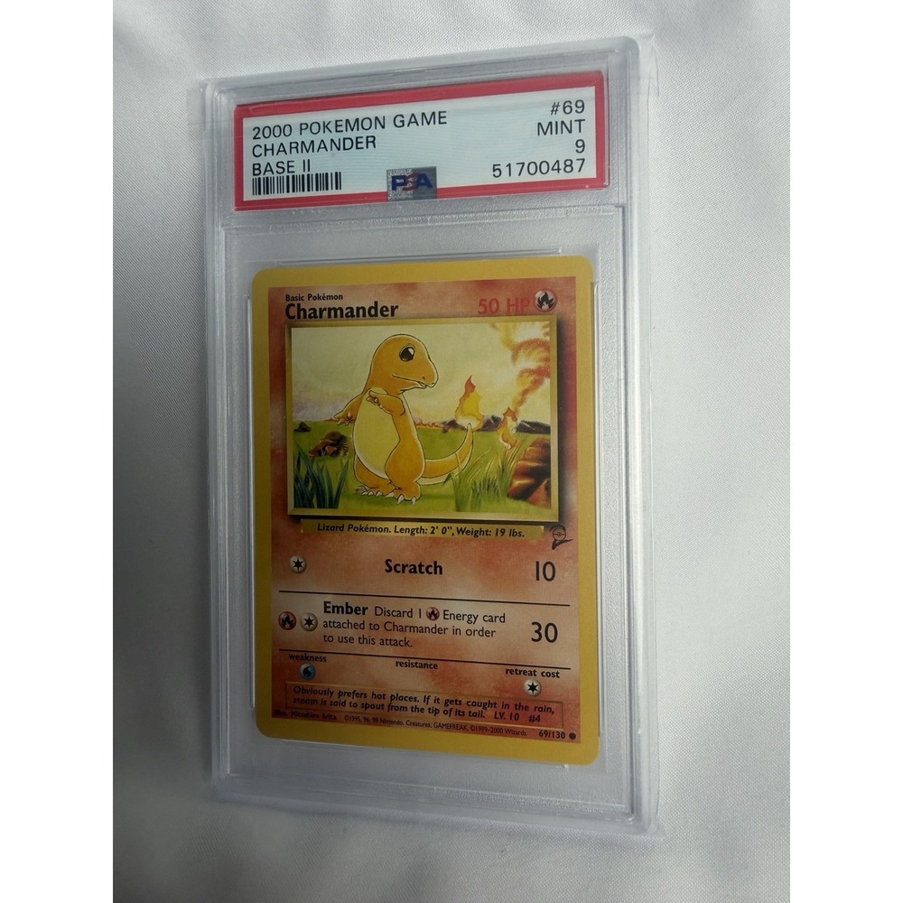 2000 POKEMON GAME BASE II #69 CHARMANDER BASE II